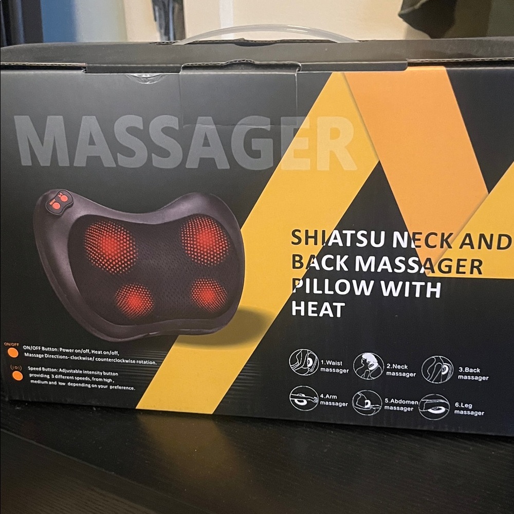 Shiatsu Neck and Back Massager Pillow with Heat